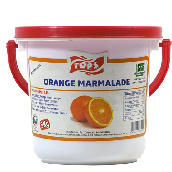 Tops Orange Marmlade (Bucket 5-KG)